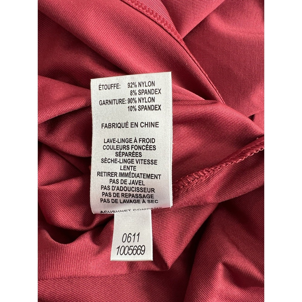 FootJoy FJ Men's Extra Large Burgundy Red Long Sleeve Mock Turtleneck Golf Shirt - Picture 8 of 8